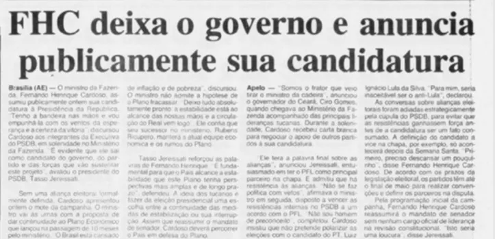Imagem ilustrativa da imagem Polarização histórica entre petistas e tucanos durou 20 anos