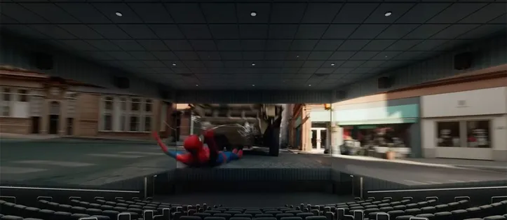 Homem-Aranha na tecnologia ScreenX