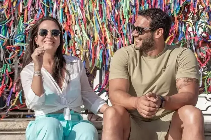 Samir e a esposa Natália