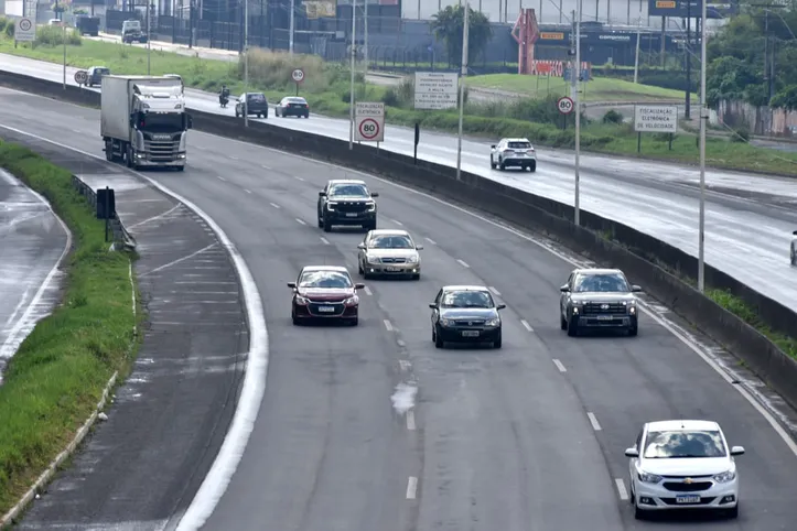 Movimento na rodovia nesta quarta-feira, 24