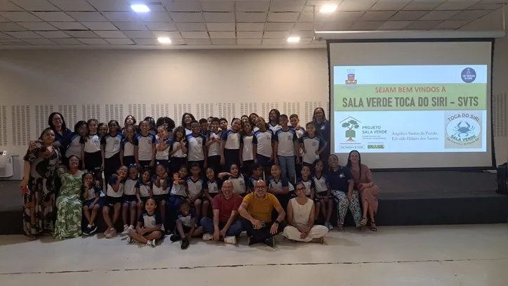 Aula de campo na Sala Verde