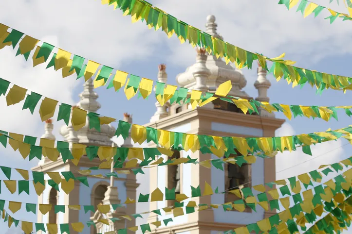 SALVADOR Uma decoração inspirada nos Símbolos dos Festejos Juninos foi montada em um espaço de 780 mil m2 no Centro Histórico. Foto: Luciano Carcará / Ag. A Tarde Data: 23/06/18