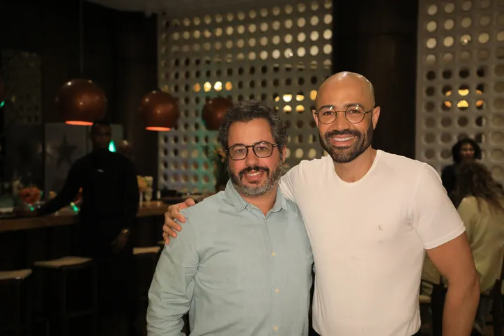 Henrique Pena e Vini Figueira no lançamento do Lobby Sessions