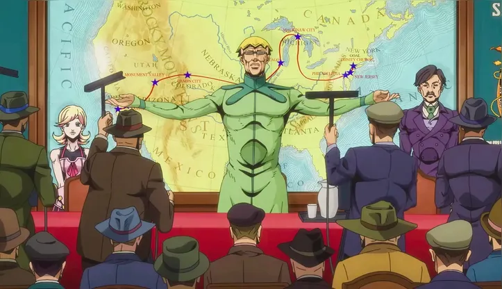 Cena de STEEL BALL RUN JoJo’s Bizarre Adventure