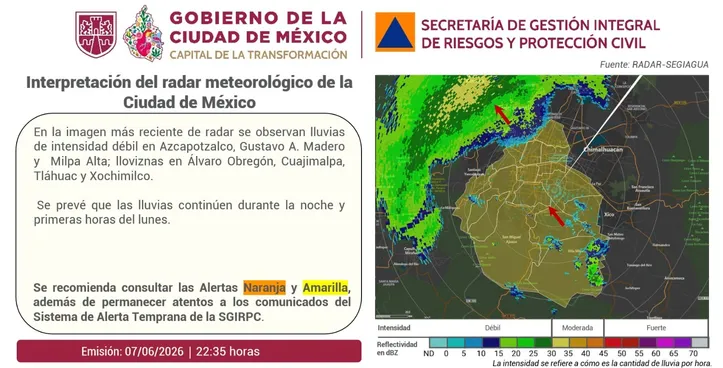 Autoridades meteorológicas emitiram alerta laranja na Cidade do México e há risco de chuvas intensas e tempestades no dia do jogo de abertura da Copa do Mundo.