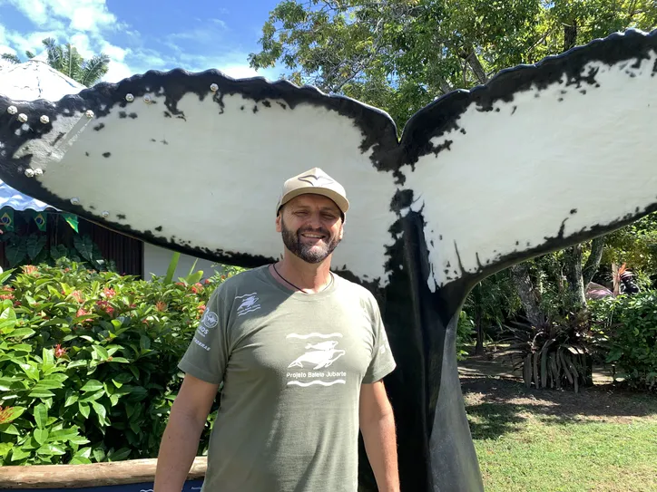Sérgio Cipolotti, coordenador de Pesquisa do Projeto Baleias Jubarte,