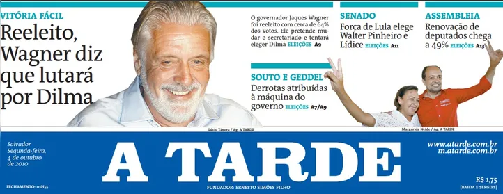 Imagem ilustrativa da imagem Vitórias de Jaques Wagner iniciaram era petista na Bahia; relembre