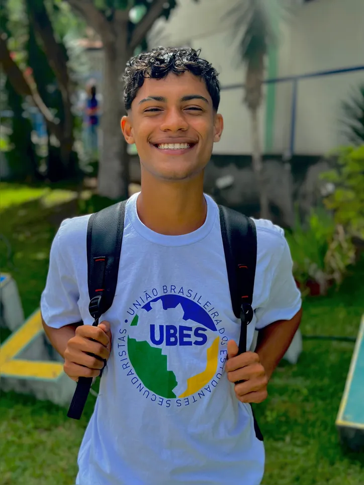 Lucas Santana, 17 anos, diretor da União Brasileira de Estudantes Secundaristas (UBES)