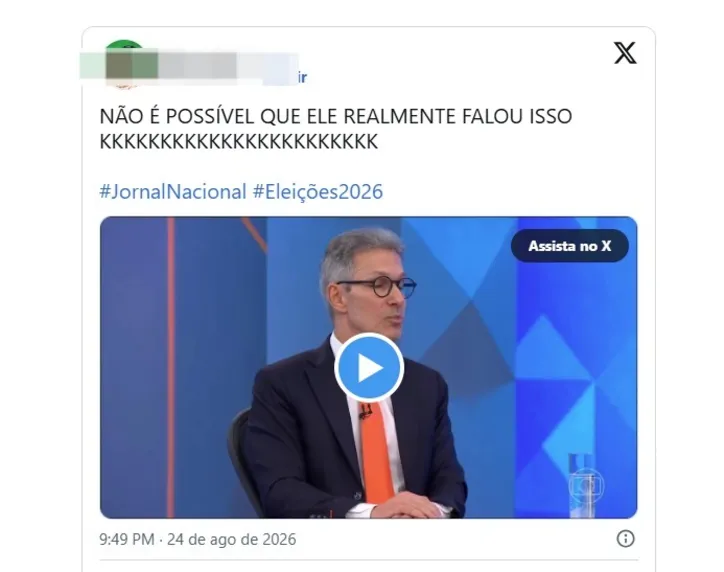 Imagem ilustrativa da imagem Zema diz ter “programas contra as mulheres” e gafe viraliza nas redes