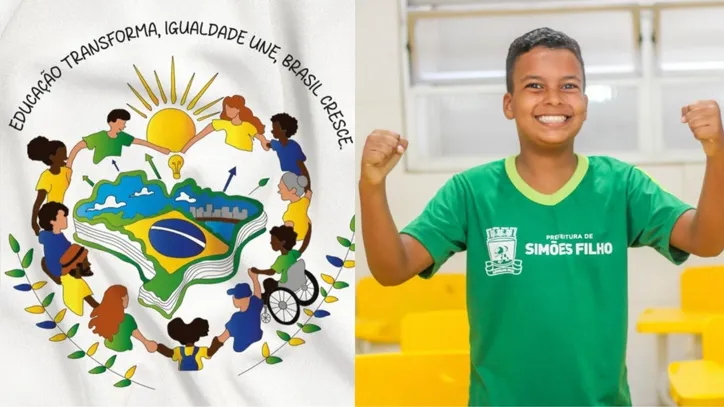 Estudante Railan Dias Oliveira Machado, de 10 anos, da Escola Municipal Clarice Ferreira