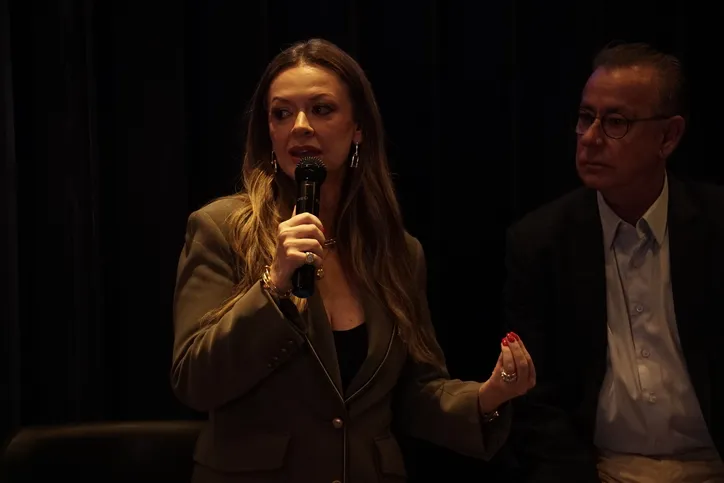 Isabela Suarez - presidente da ACB no lançamento do Prêmio  ACB Melhores do Ano