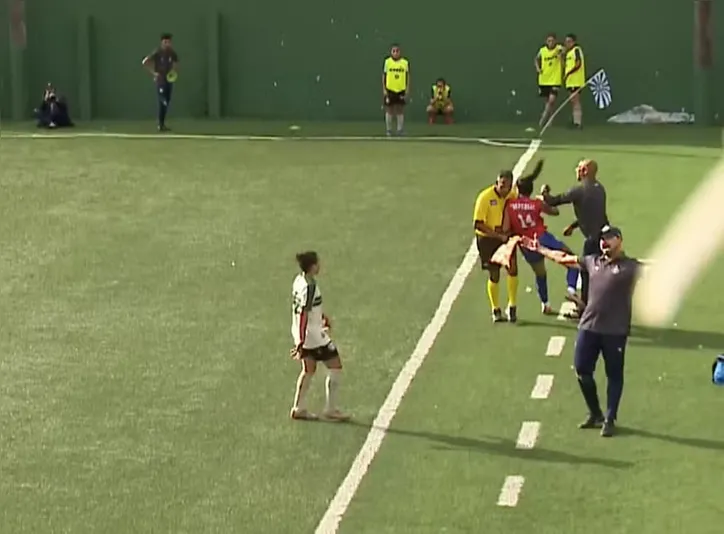 Momento da agressão