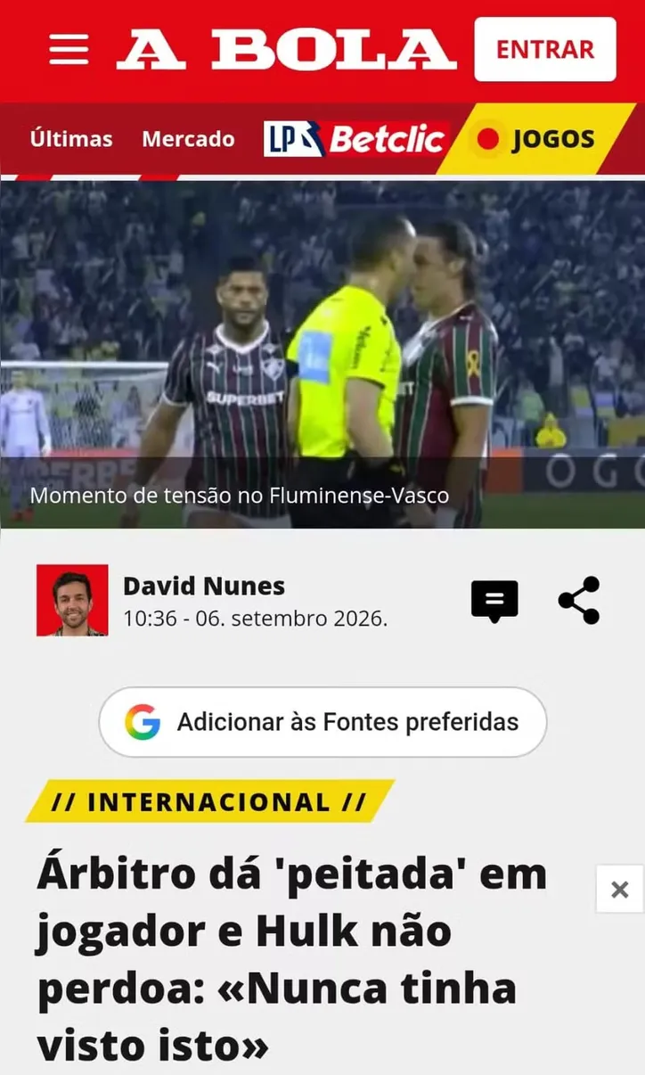 Jornal A Bola, de Portugal