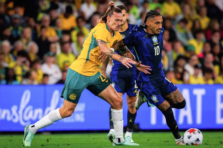 Brasil e Austrália em amistoso