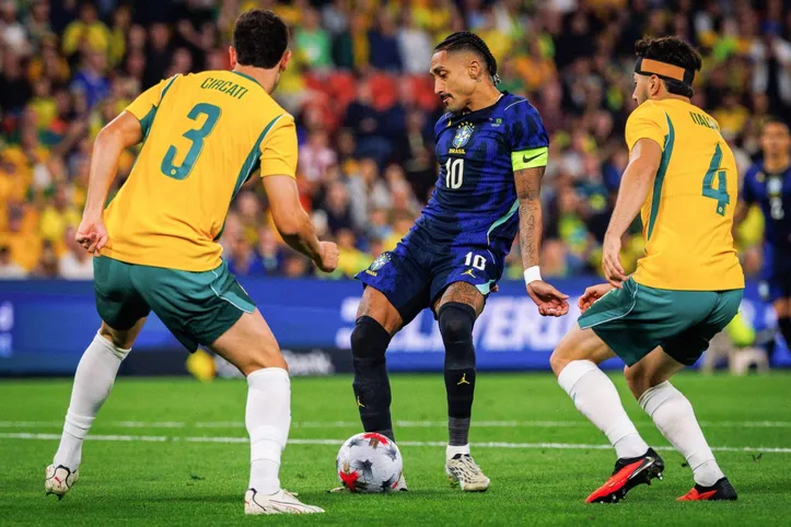 Brasil e Austrália em amistoso