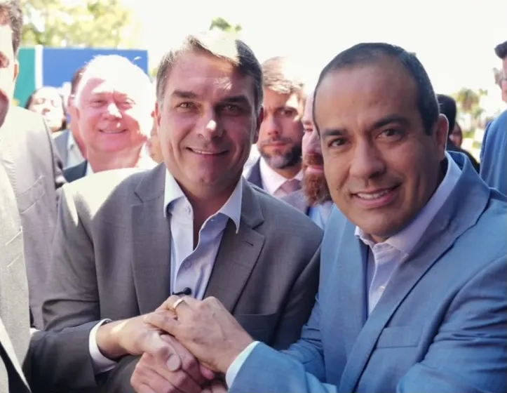 Bruno Reis e Flávio Bolsonaro