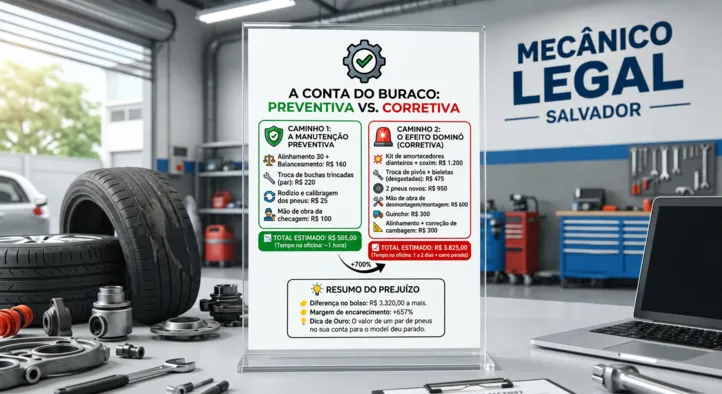 Preços de  danos à suspensão