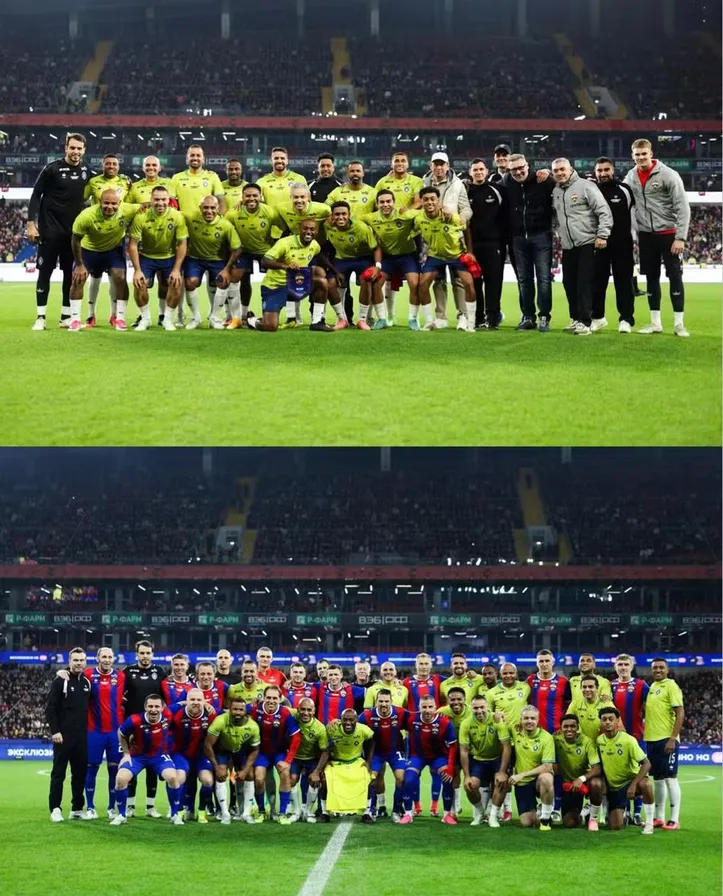 Equipes que disputaram a partida de despedida de Vágner Love promovida pelo CSKA