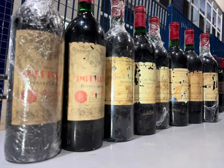 Vinhos apreendidos