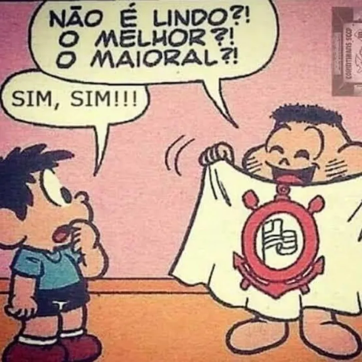 Quadrinho de Casc&atilde;o com o Corinthians