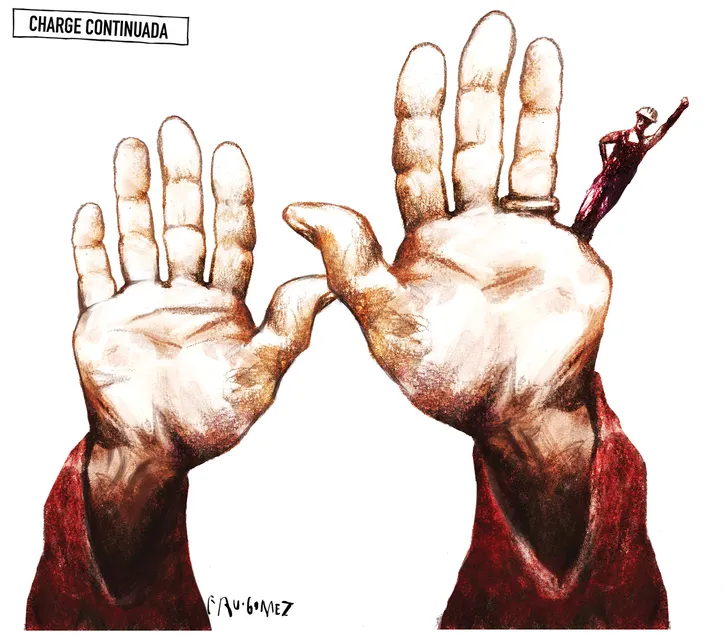 Confira a charge de Cau Gomez
