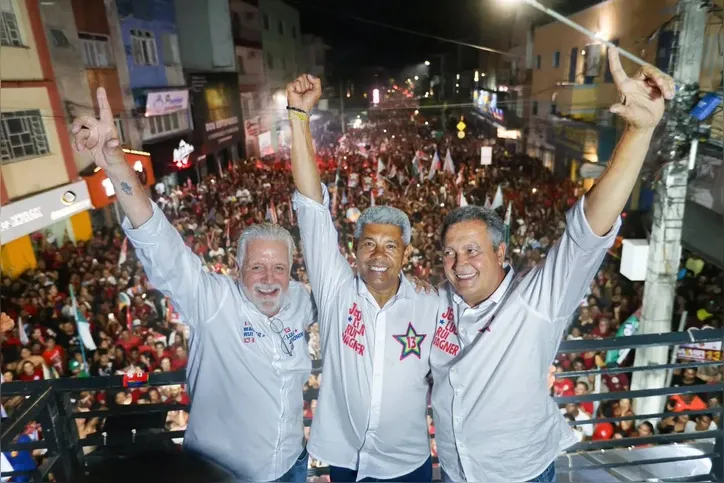 Jaques Wagner, Jerônimo Rodrigues e Rui Costa