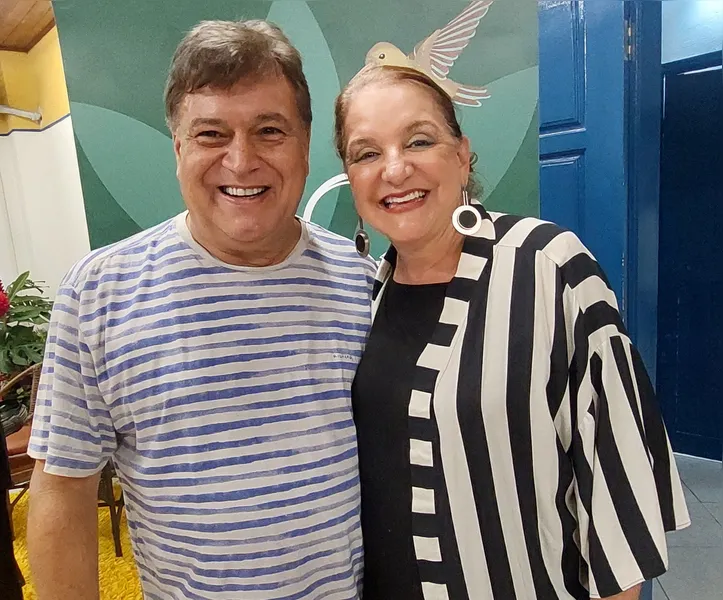 Marcos Pedreira e Paula Resende felizes com o sucesso do Festival de Lençóis