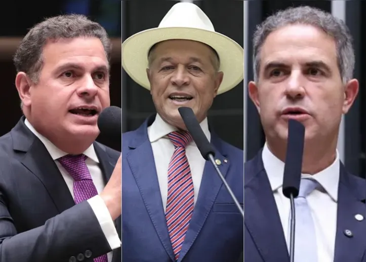 Da direita para a esquerda: Jonga Bacelar (PL), Joseildo (PT) e Ricardo Maia (MDB).
