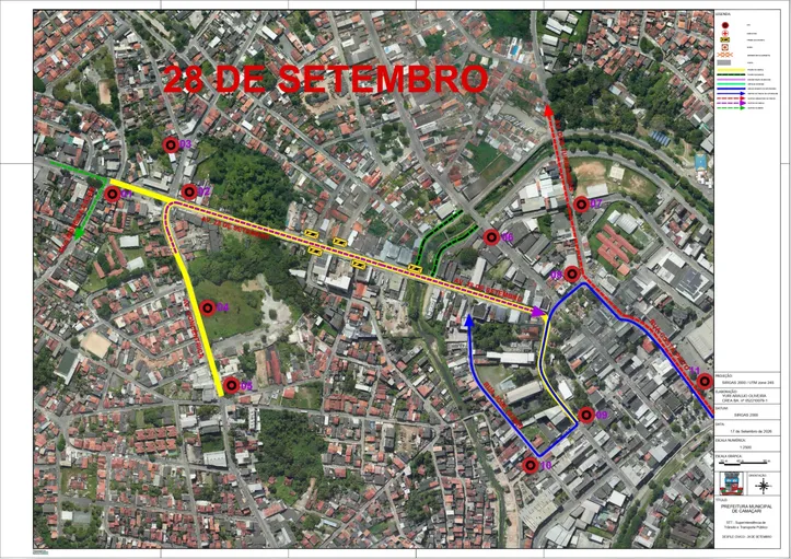 Desfile de 268 anos de Camaçari interdita vias do Centro nesta segunda-feira