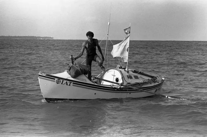 Amyr Klink no mar