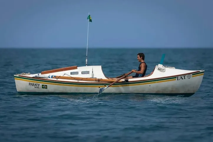 Amyr Klink no mar