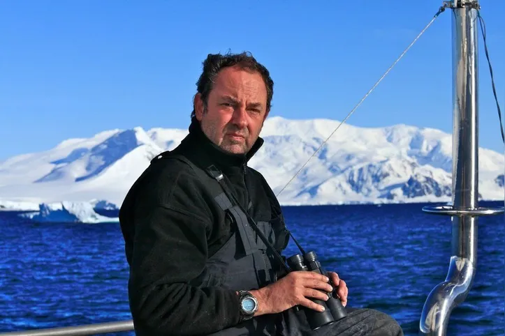 Amyr Klink no mar