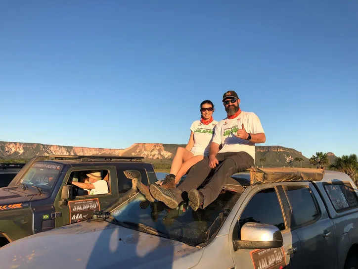 Registros das viagens de Mauro e Vanessa