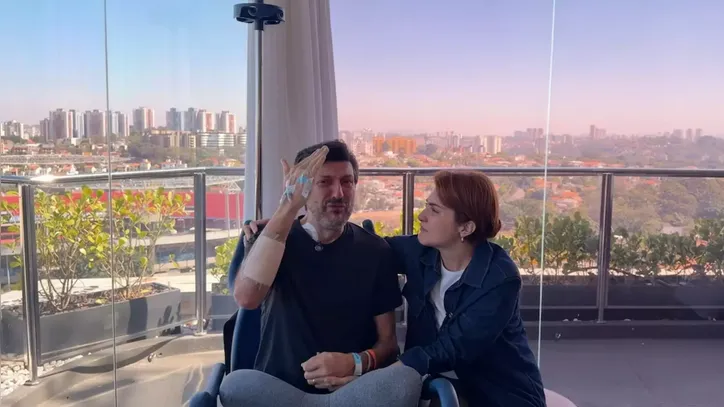 Depoimento de Lito Sousa ao lado da esposa Mila