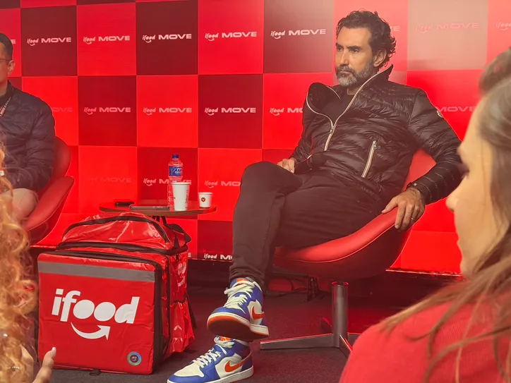 Diego Barreto - CEO do iFood, em coletiva de imprensa no iFood Move 2026