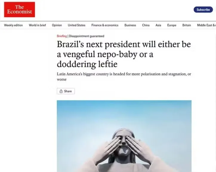 "The Economist" falando sobre as eleições