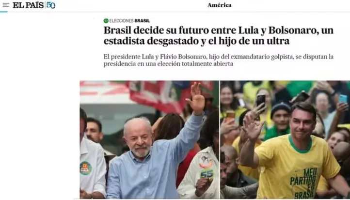 “El País” falando sobre as eleições