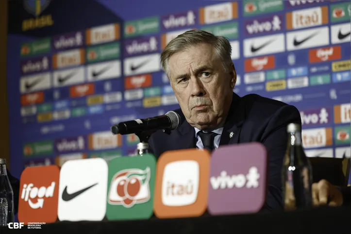 Carlo Ancelotti, treinador da CBF