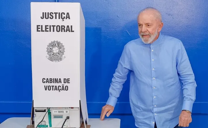 O presidente e candidato à reeleição, Lula