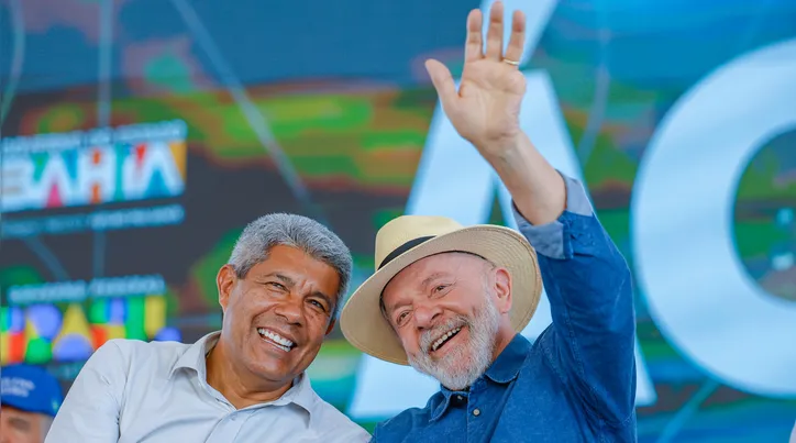 Presidente da República, Luiz Inácio Lula da Silva, e o Governador da Bahia, Jerônimo Rodrigues
