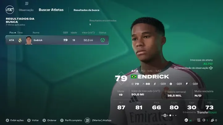 Endrick no EA FC 27