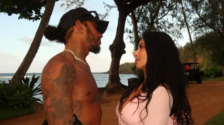 Kim Kardashian e Lewis Hamilton foram vistos juntos pela primeira vez como casal em fevereiro deste ano
