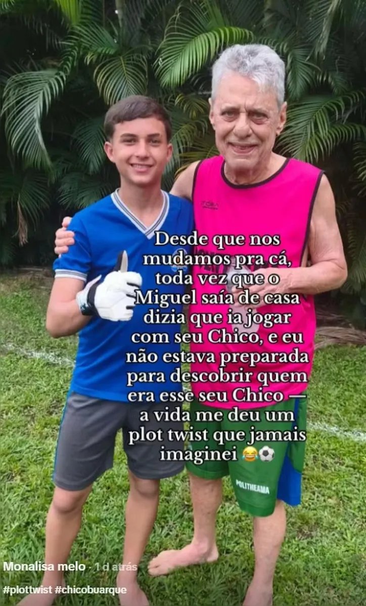 Imagem ilustrativa da imagem Mãe descobre que colega de futebol do filho é Chico Buarque
