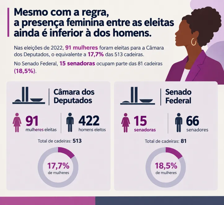 Presença feminina na política ainda é inferior à dos homens