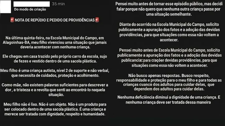 Imagem ilustrativa da imagem “Meu filho não é lixo": criança volta de casa dentro do saco plástico