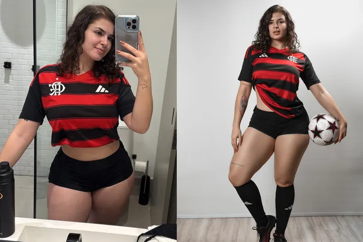 Kerolay Chaves usando a camisa de Paquetá