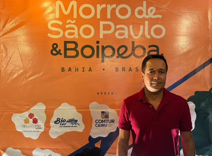 Secretário de Turismo de Cairu, Cláudio Brito
