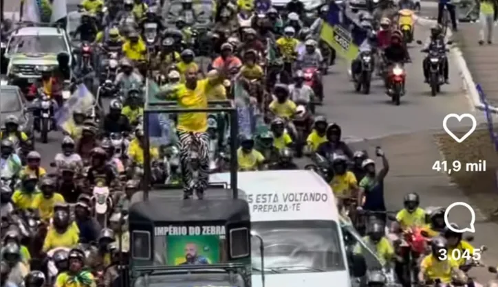 Motociata de Flávio Bolsonaro em Vitória da Conquista