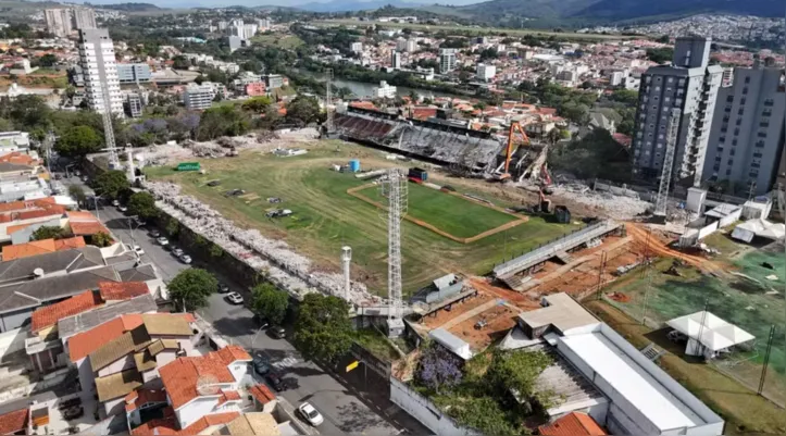 Imagem ilustrativa da imagem Nova arena de R$ 400 milhões de clube da Série A avança em obras