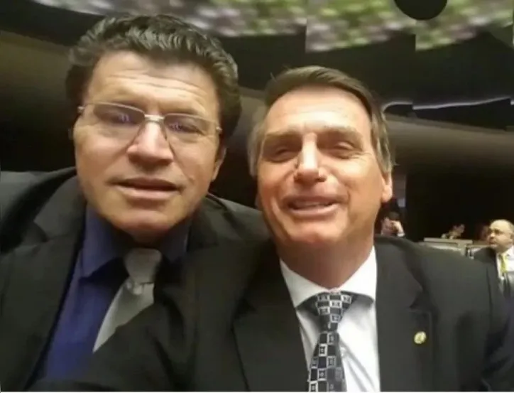 Victório Galli e Jair Bolsonaro